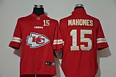 Nike Chiefs 15 Patrick Mahomes Red Team Big Logo Number Vapor Untouchable Limited Jersey,baseball caps,new era cap wholesale,wholesale hats